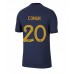 Tanie Strój piłkarski Francja Kingsley Coman #20 Koszulka Podstawowej MŚ 2022 Krótkie Rękawy